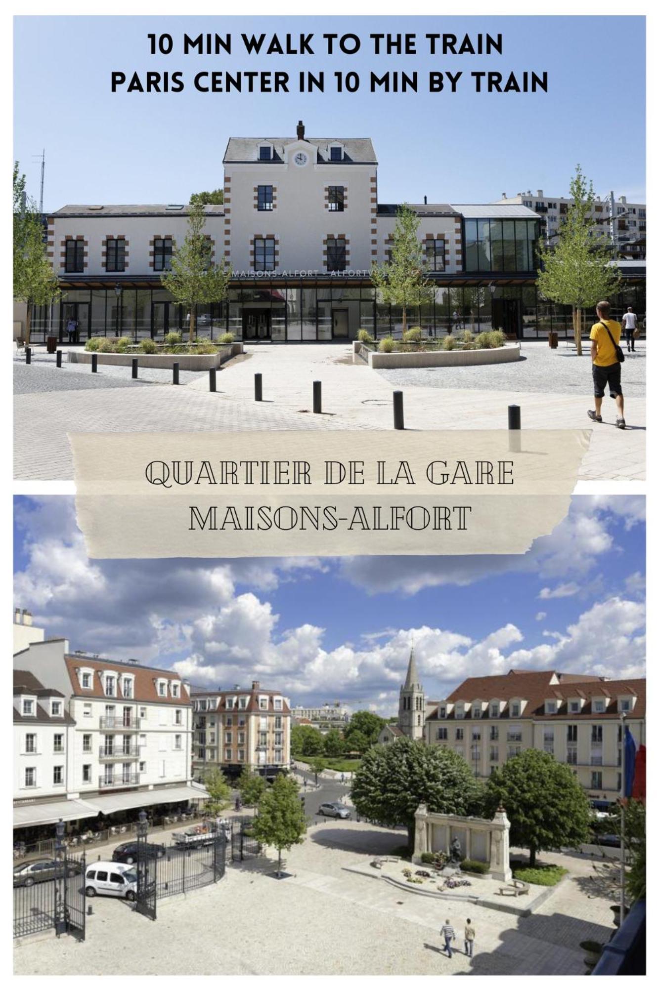 Chambre 1, Calme, 1 Station De Paris, Bureau 迈松阿尔福 外观 照片